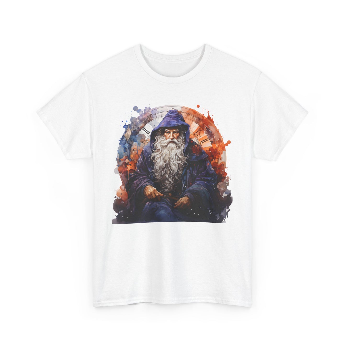 Blue Sitting Time Wizard Heavy Cotton Tee