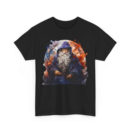 Blue Sitting Time Wizard Heavy Cotton Tee