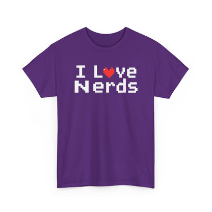 "I Love Nerds" Heavy Cotton Tee