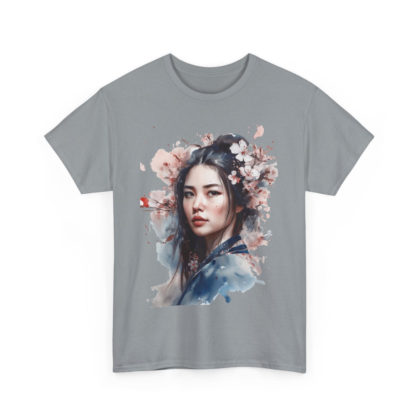 Chinese Woman of the Cherry Blossoms Heavy Cotton Tee