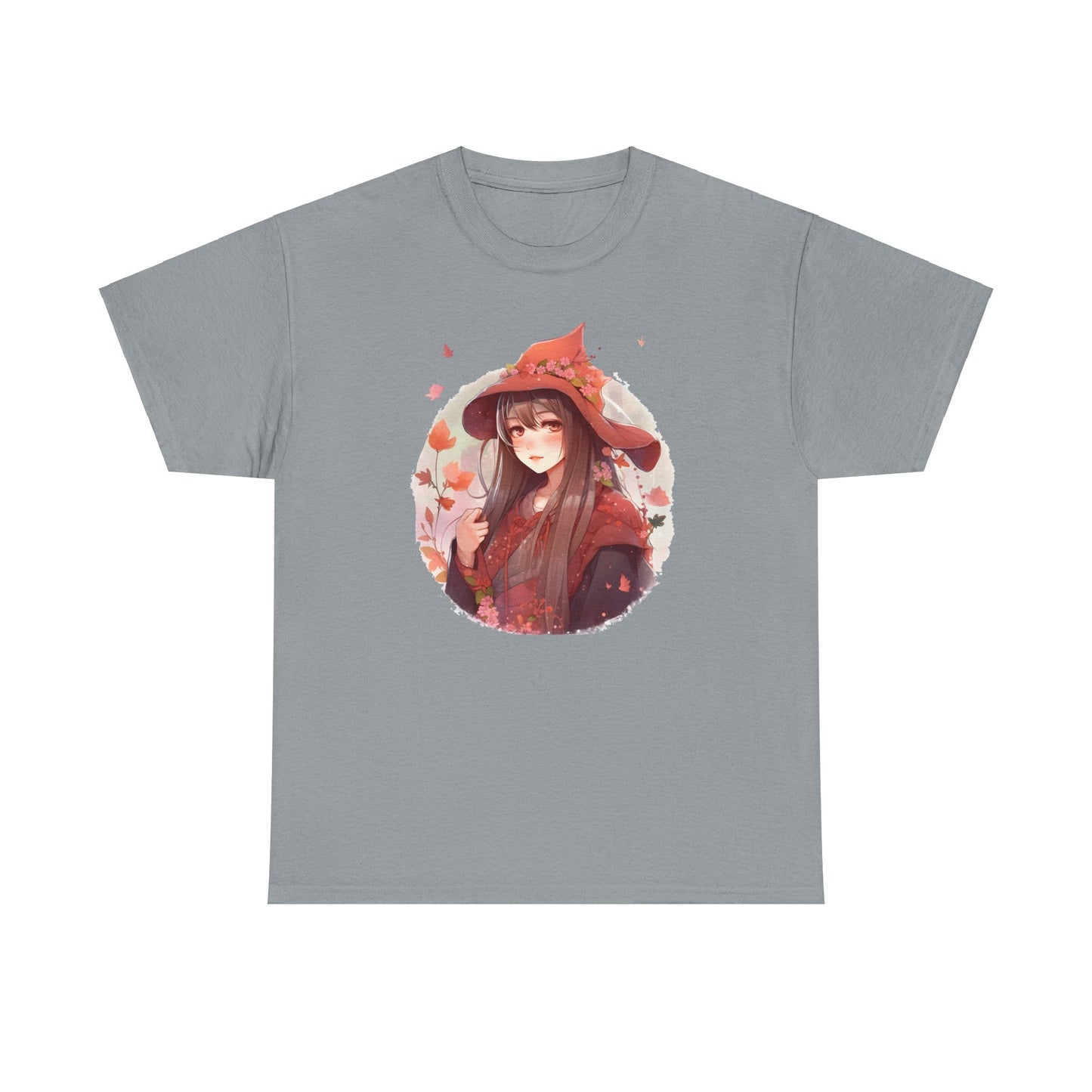 Enchanting Autumn Witch Heavy Cotton Tee