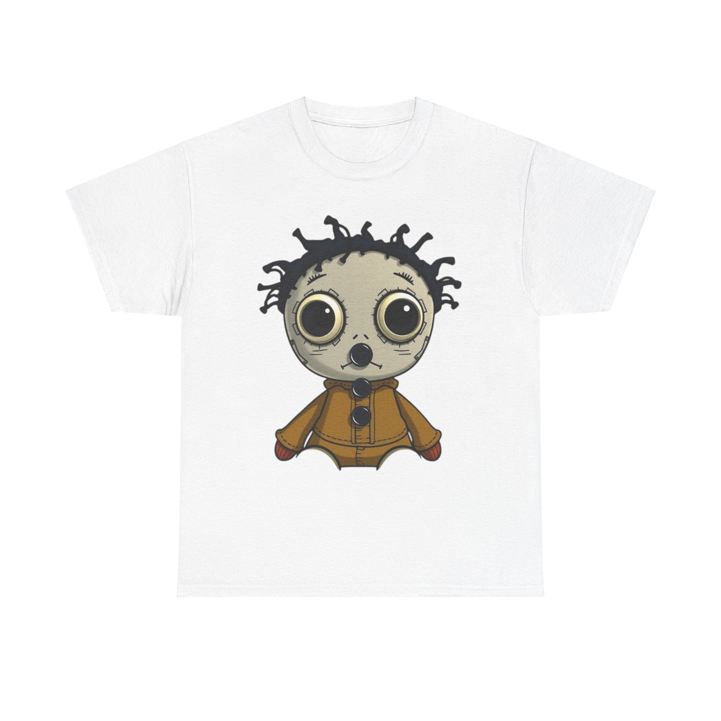 "Button Mouthed Voodoo Doll" Heavy Cotton Tee