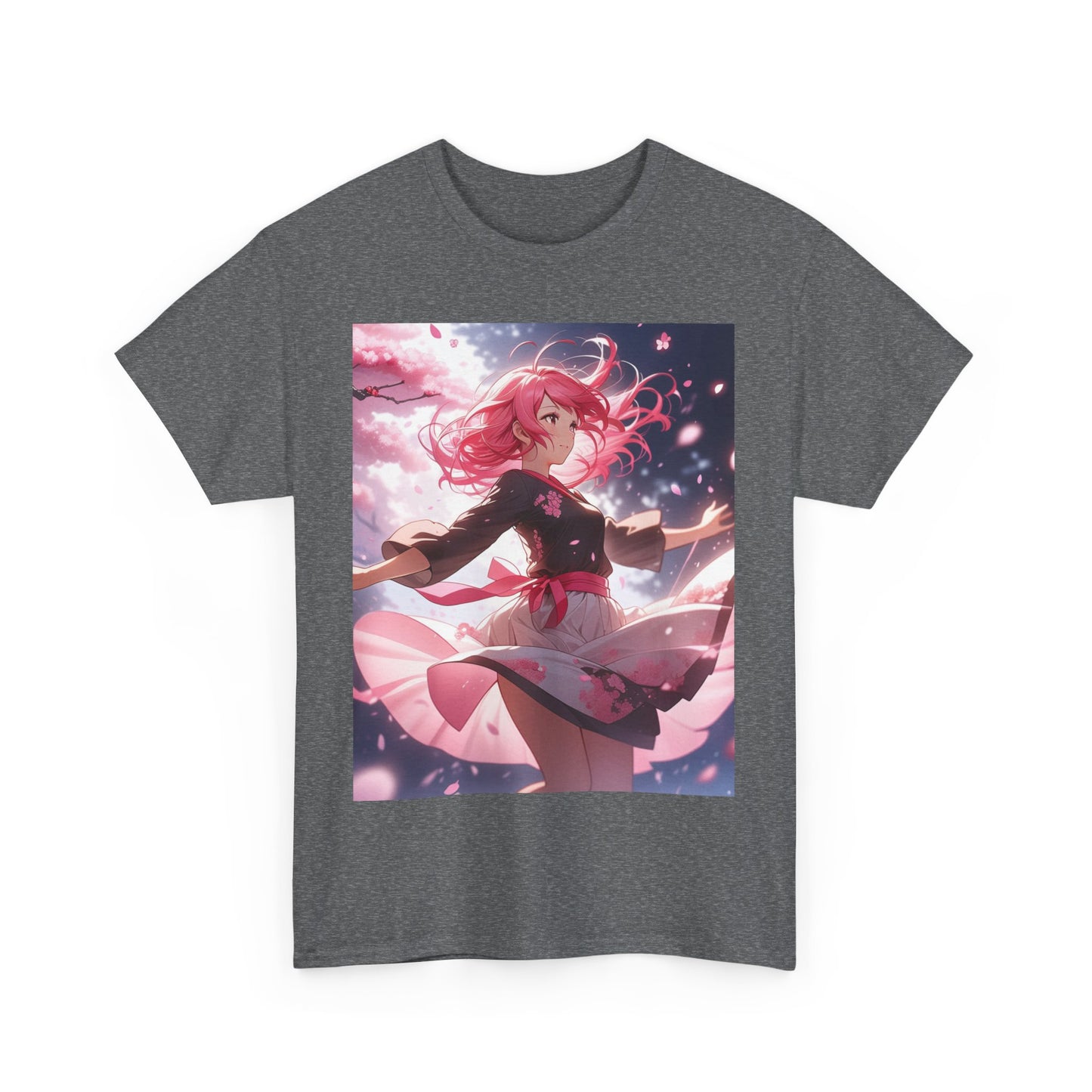 Pink-Haired Lily Girl Heavy Cotton Tee