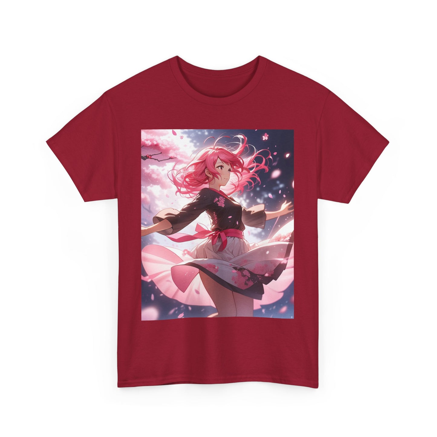 Pink-Haired Lily Girl Heavy Cotton Tee