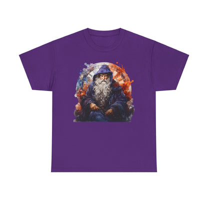 Blue Sitting Time Wizard Heavy Cotton Tee