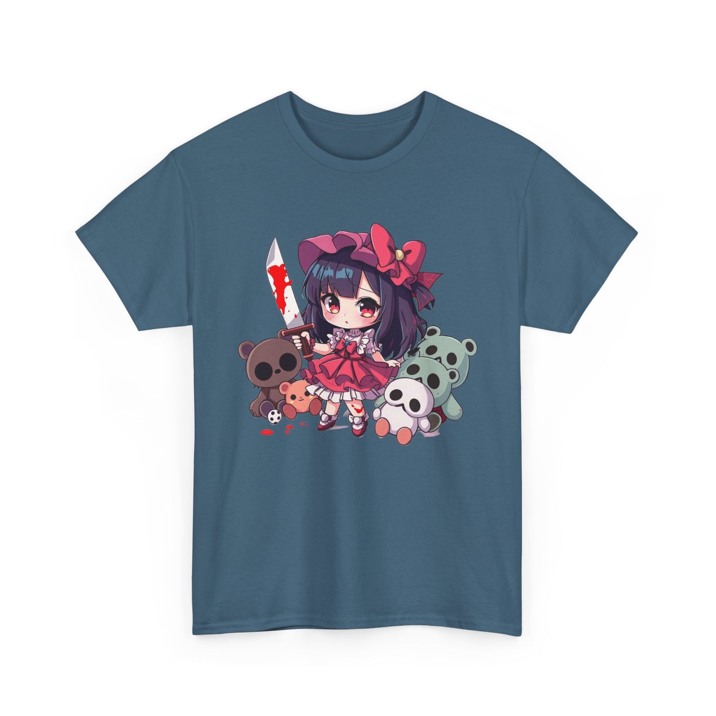 Chibi Killer Girl and Her Dolls Heavy Cotton Tee