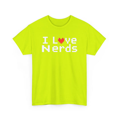 "I Love Nerds" Heavy Cotton Tee