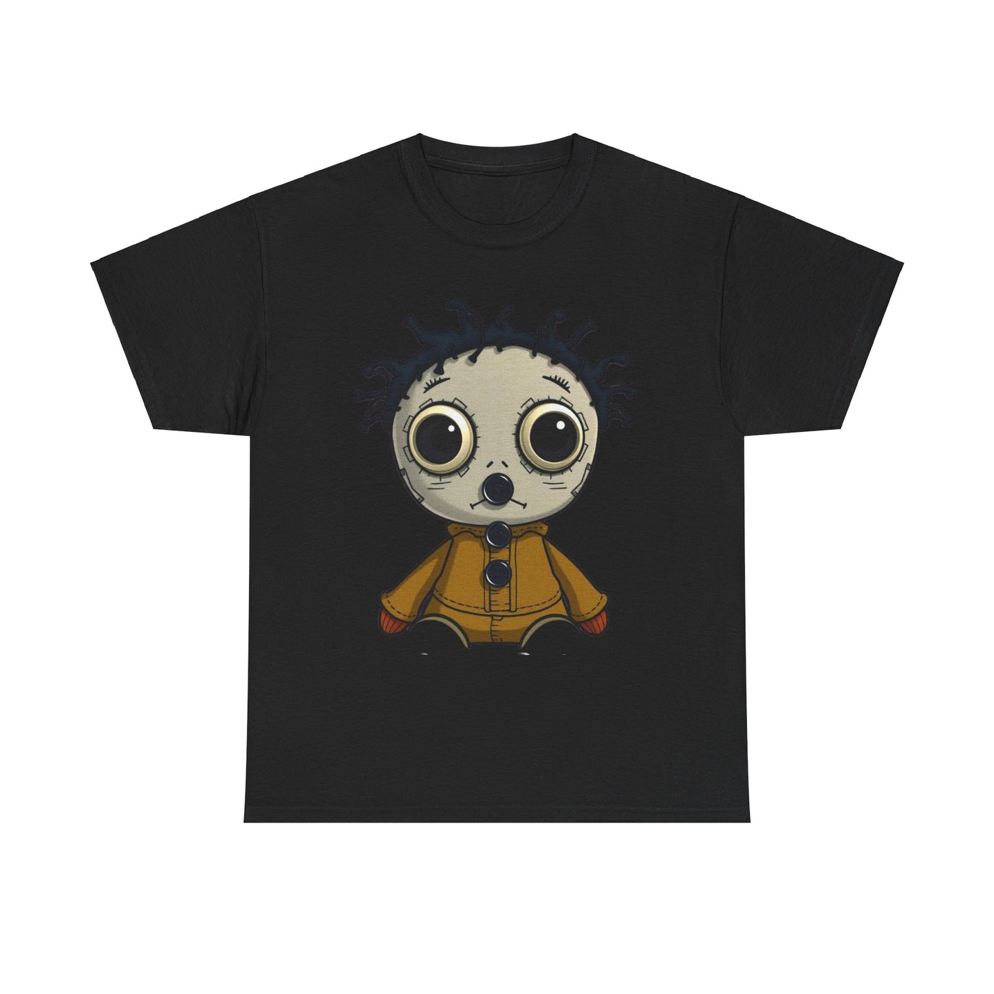 "Button Mouthed Voodoo Doll" Heavy Cotton Tee