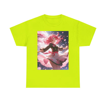 Pink-Haired Lily Girl Heavy Cotton Tee