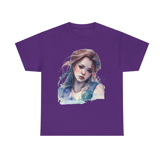 Dreamy-Eyed Changing Mermaid Heavy Cotton Tee