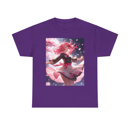 Pink-Haired Lily Girl Heavy Cotton Tee