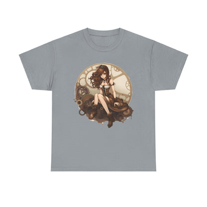 Sitting Gear Girl Heavy Cotton Tee