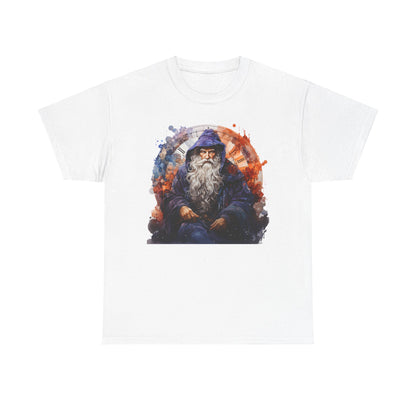 Blue Sitting Time Wizard Heavy Cotton Tee