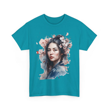 Chinese Woman of the Cherry Blossoms Heavy Cotton Tee