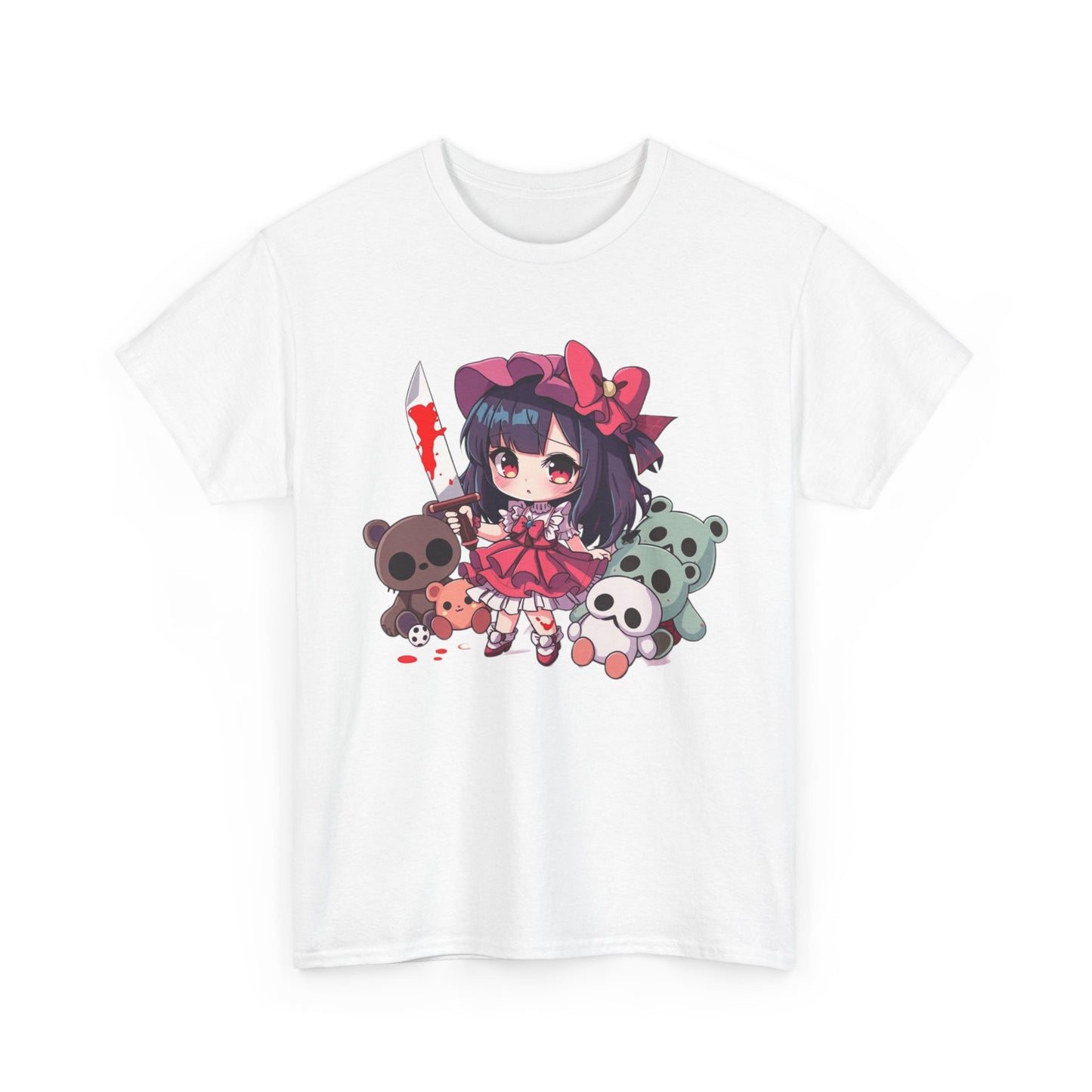 Chibi Killer Girl and Her Dolls Heavy Cotton Tee