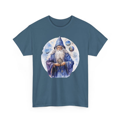 Blue Astrology Wizard Heavy Cotton Tee