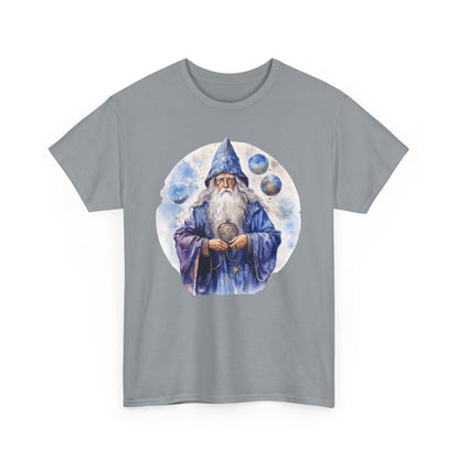 Blue Astrology Wizard Heavy Cotton Tee