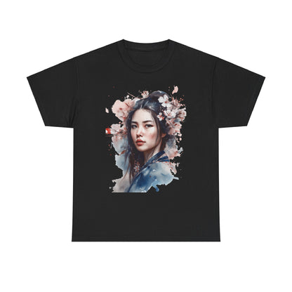 Chinese Woman of the Cherry Blossoms Heavy Cotton Tee