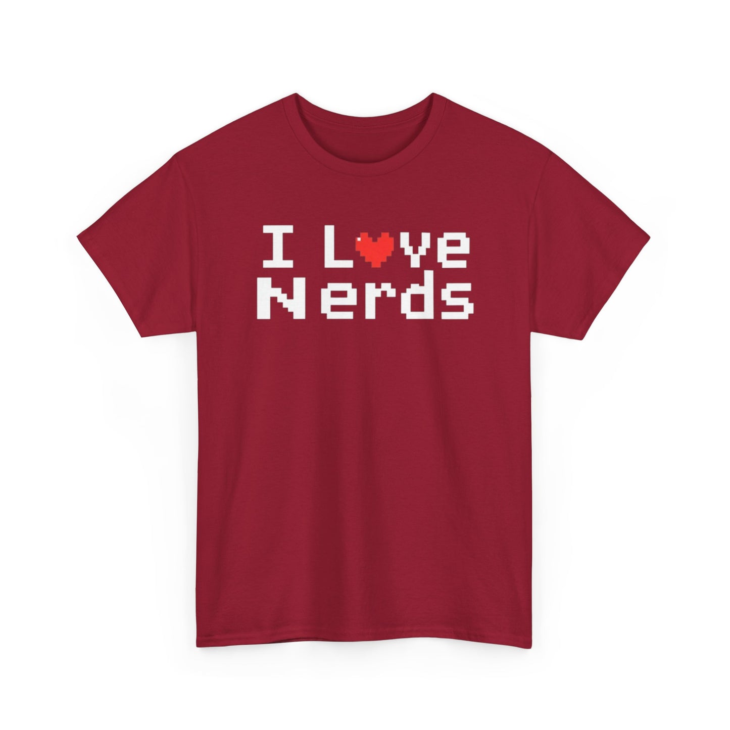 "I Love Nerds" Heavy Cotton Tee