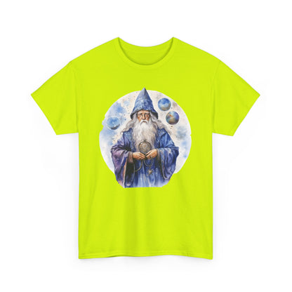 Blue Astrology Wizard Heavy Cotton Tee