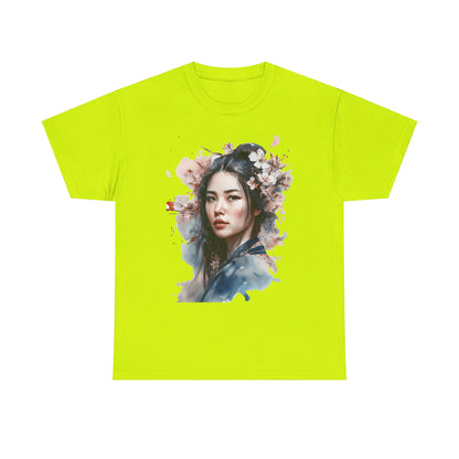 Chinese Woman of the Cherry Blossoms Heavy Cotton Tee