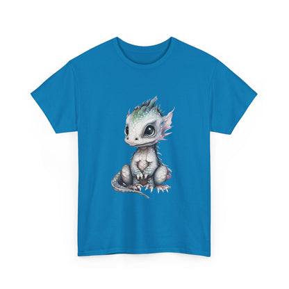 Silver-Green Baby Dragon Heavy Cotton Tee