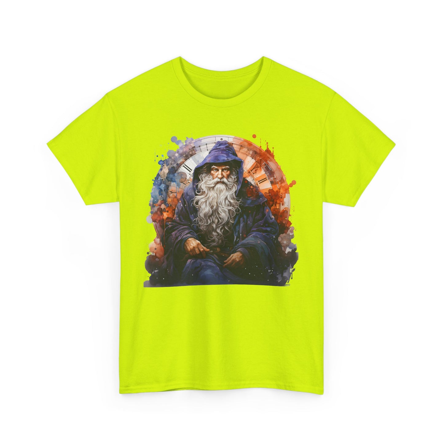 Blue Sitting Time Wizard Heavy Cotton Tee