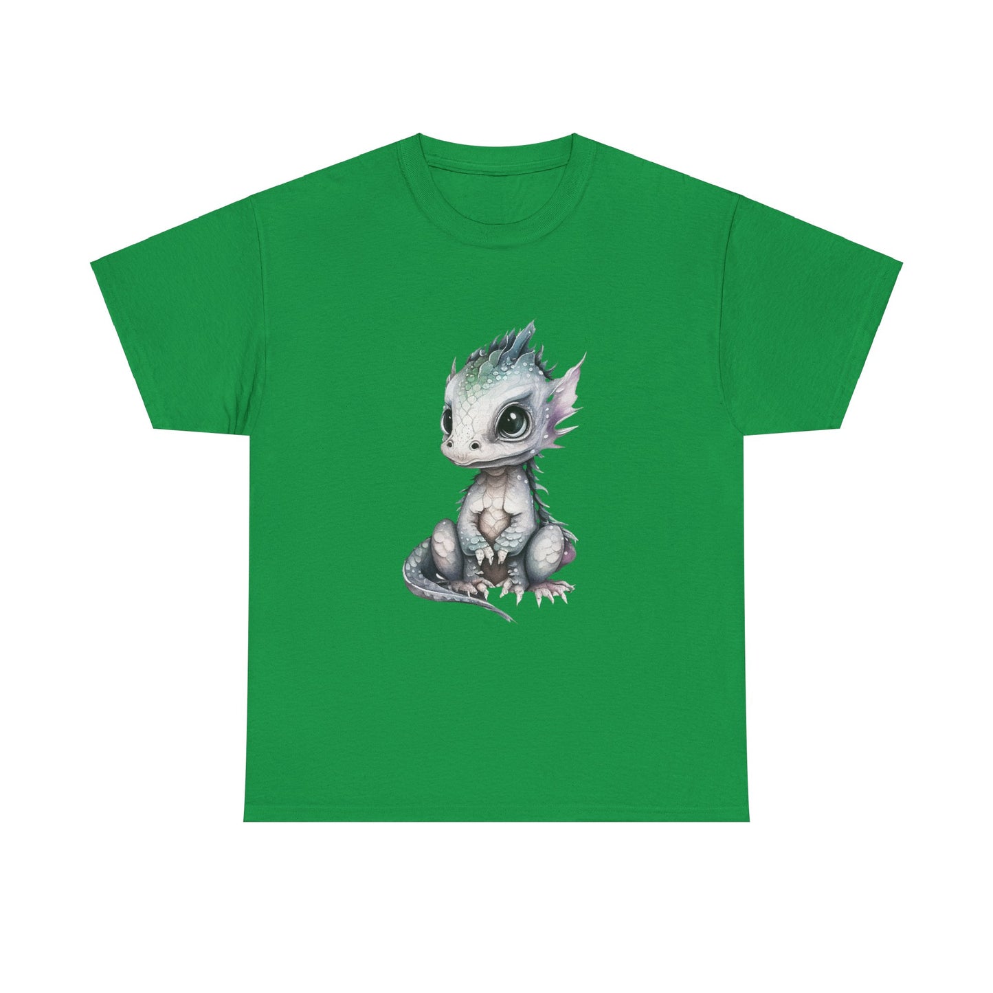 Silver-Green Baby Dragon Heavy Cotton Tee