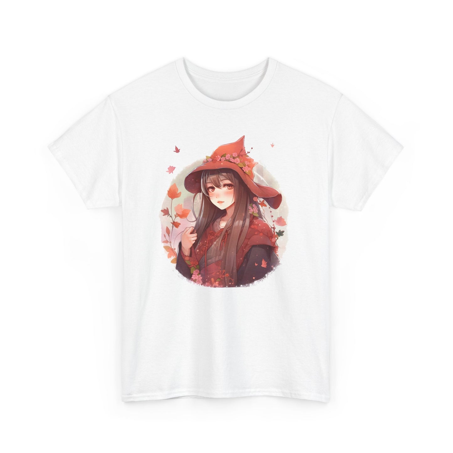 Enchanting Autumn Witch Heavy Cotton Tee