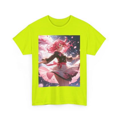 Pink-Haired Lily Girl Heavy Cotton Tee