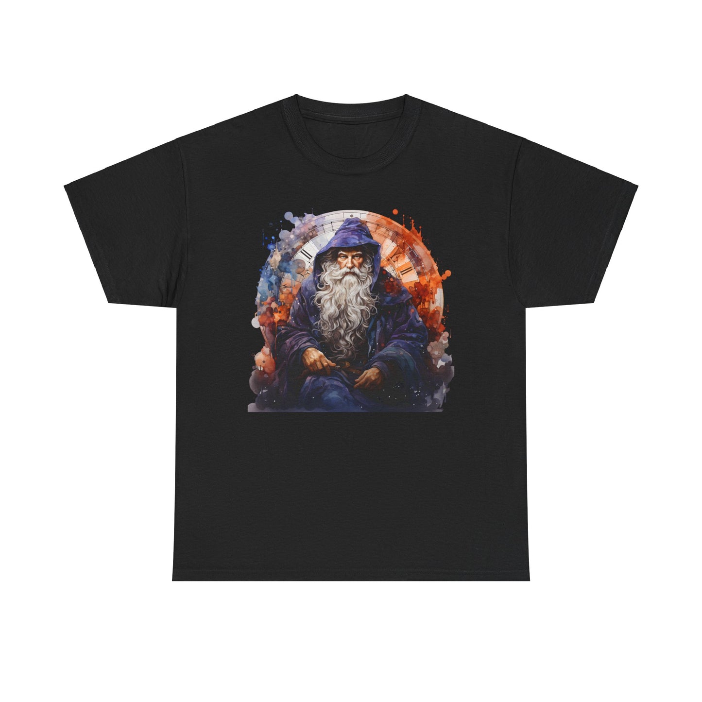 Blue Sitting Time Wizard Heavy Cotton Tee