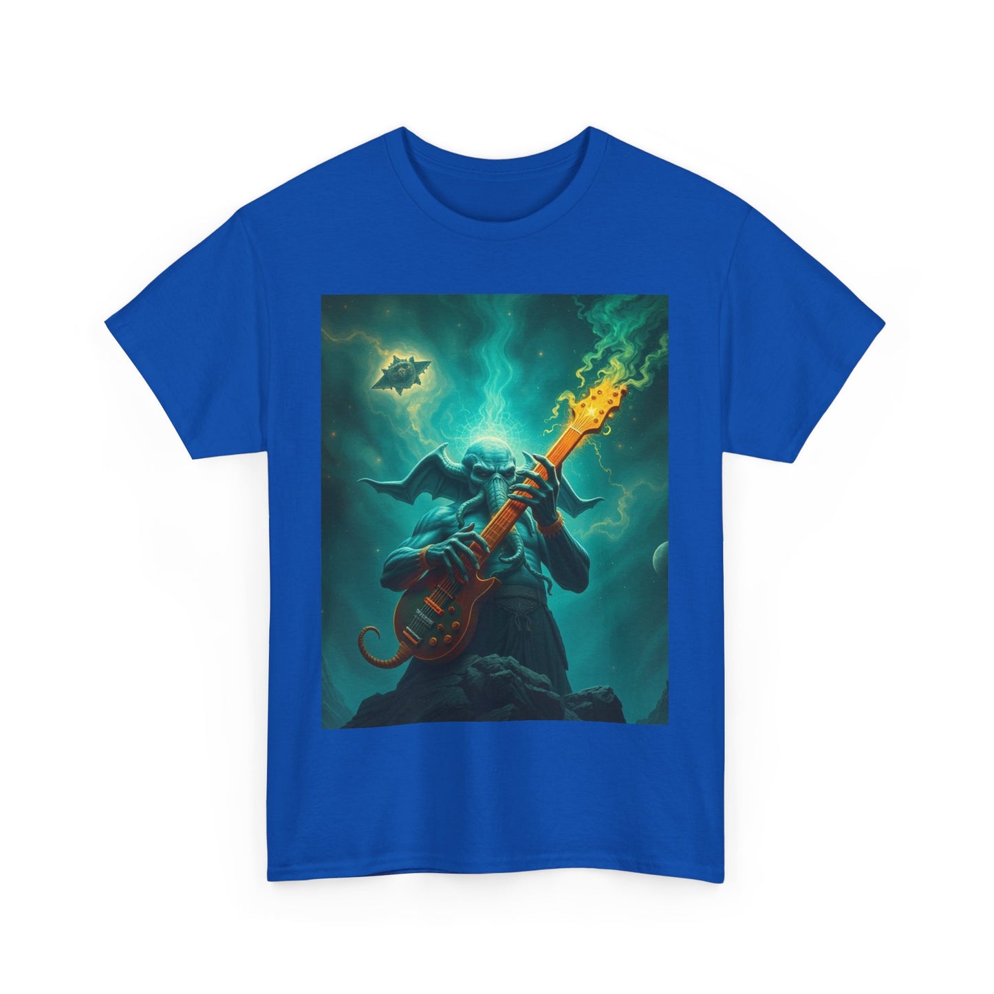 Cthulhu Shredding on Vhoorl Heavy Cotton Tee