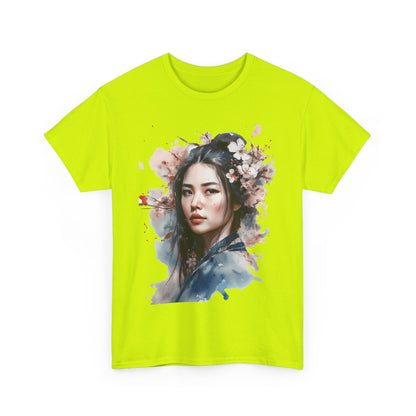 Chinese Woman of the Cherry Blossoms Heavy Cotton Tee