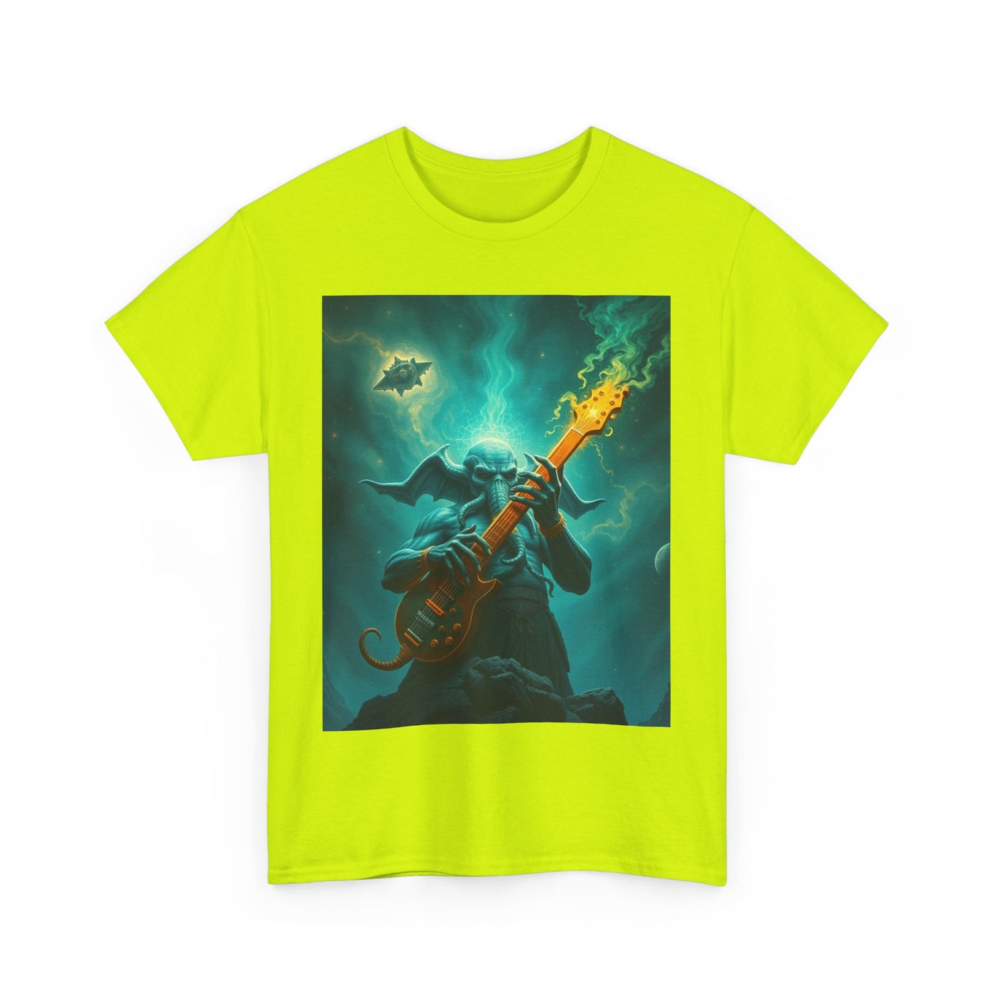 Cthulhu Shredding on Vhoorl Heavy Cotton Tee