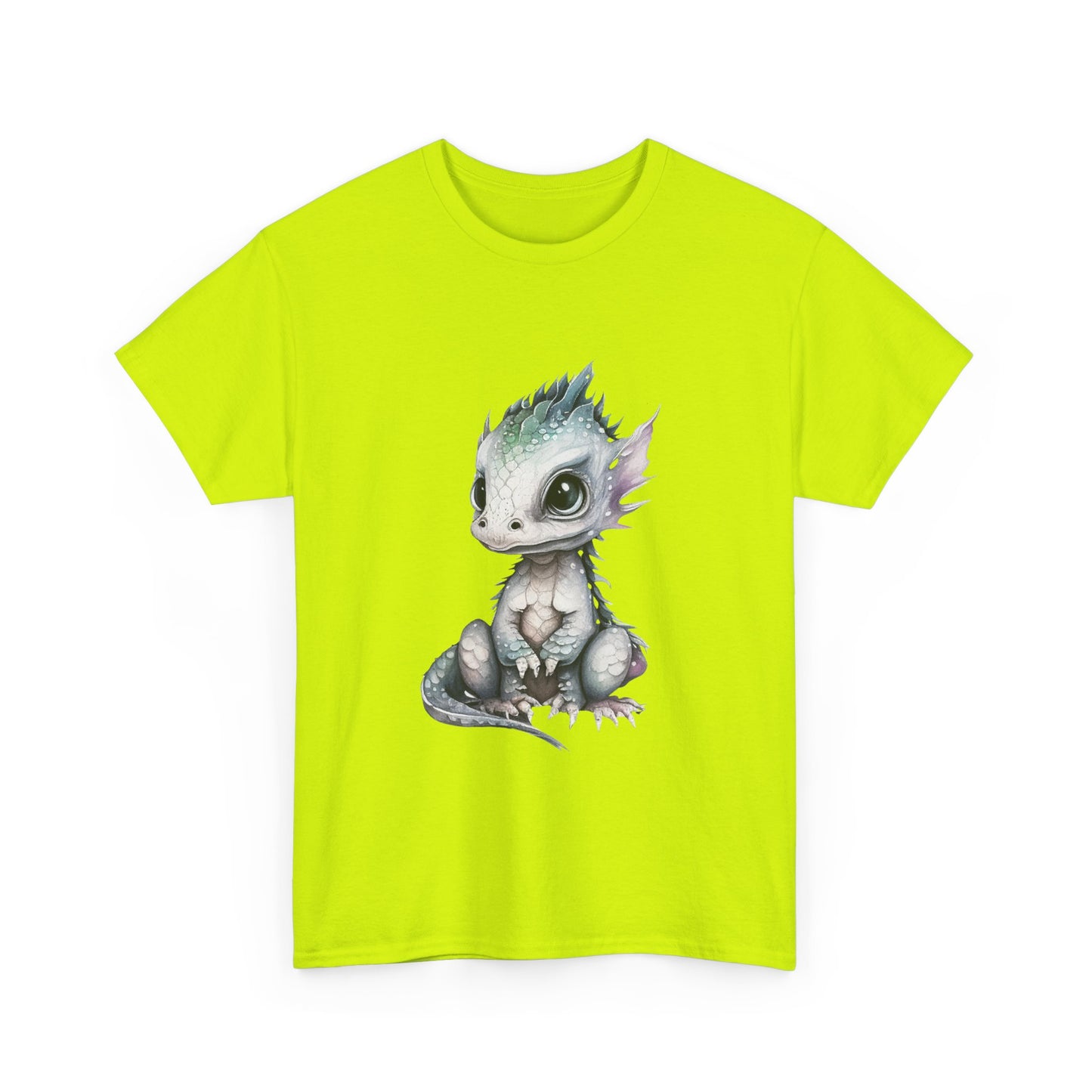 Silver-Green Baby Dragon Heavy Cotton Tee