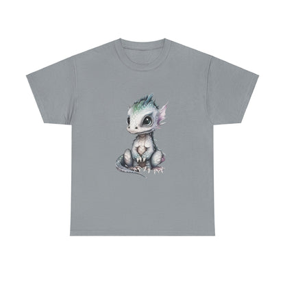 Silver-Green Baby Dragon Heavy Cotton Tee