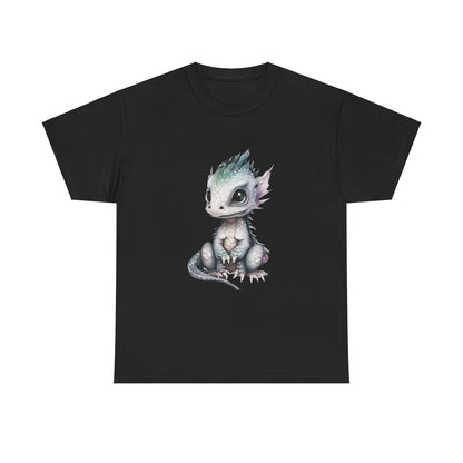 Silver-Green Baby Dragon Heavy Cotton Tee