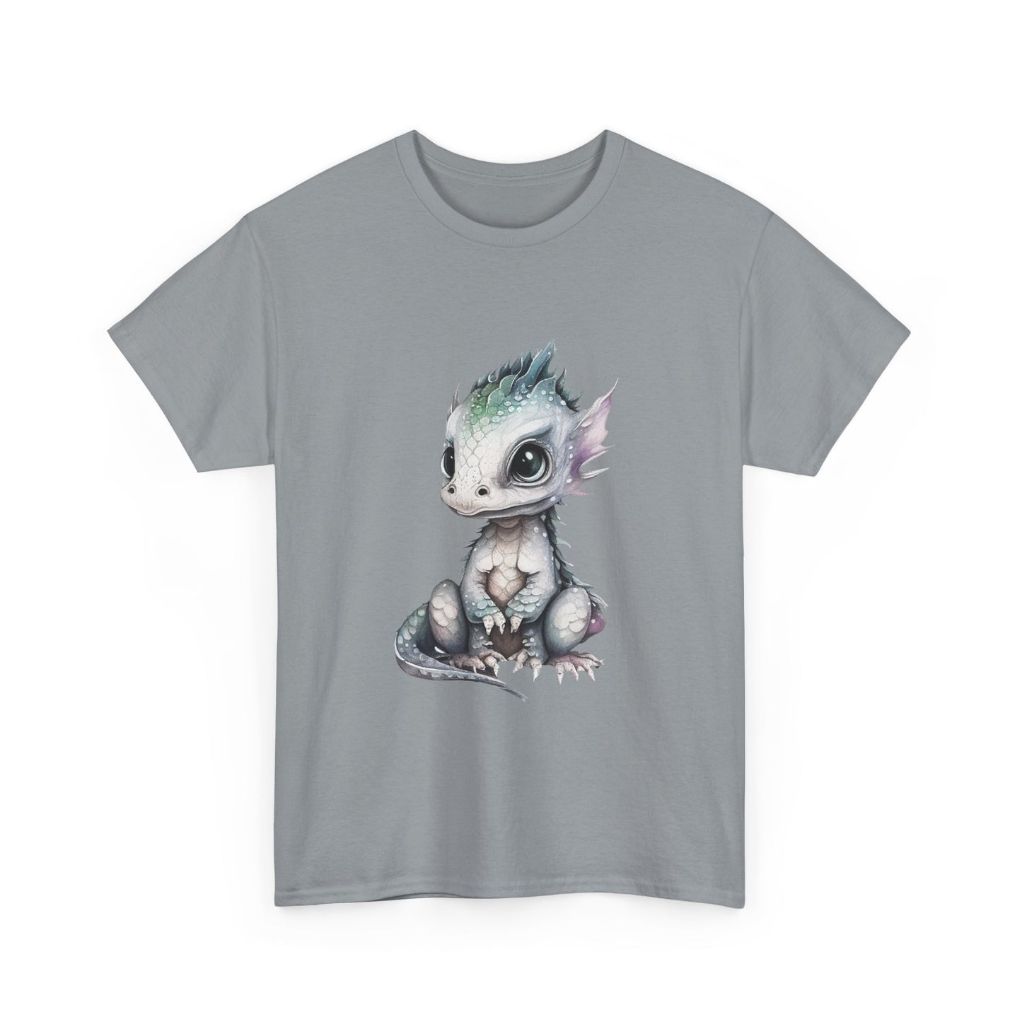 Silver-Green Baby Dragon Heavy Cotton Tee