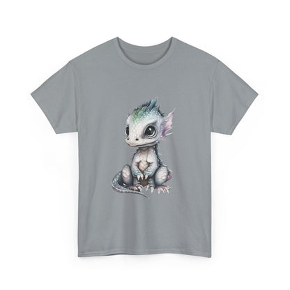 Silver-Green Baby Dragon Heavy Cotton Tee