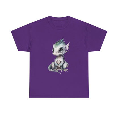 Silver-Green Baby Dragon Heavy Cotton Tee