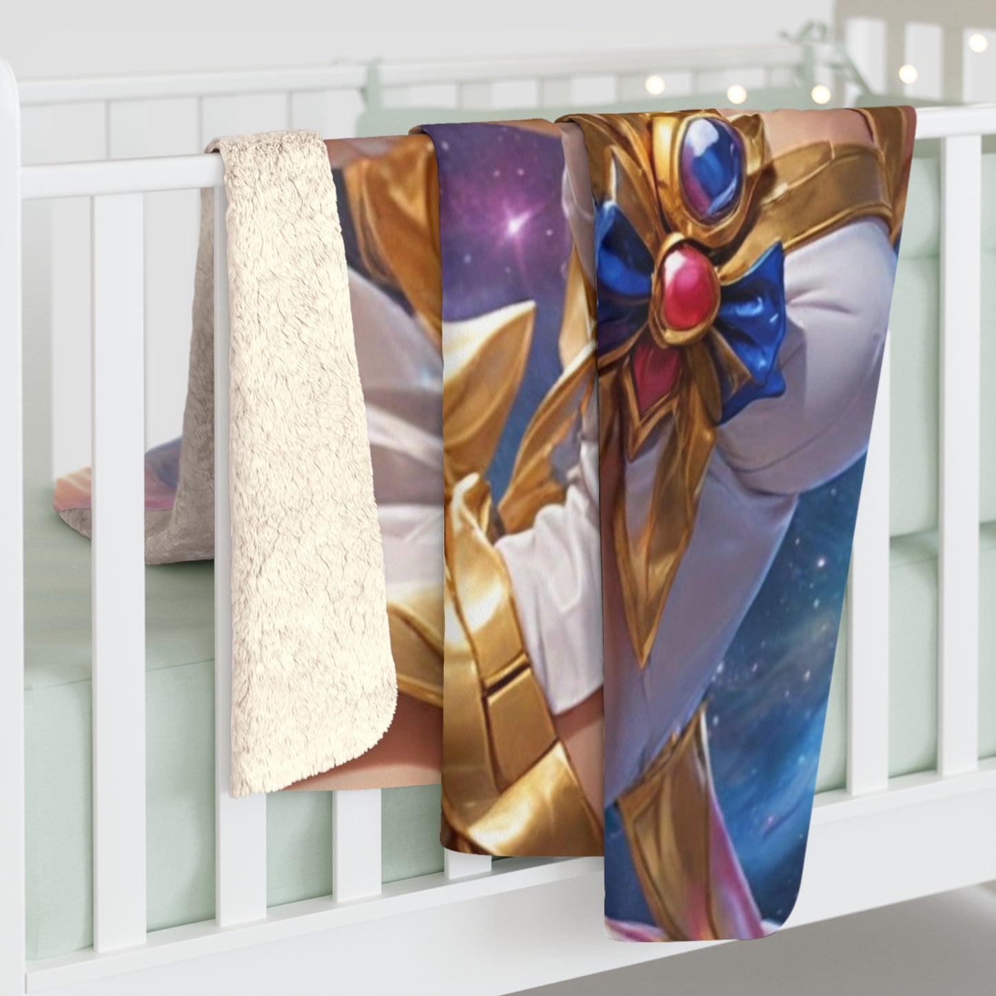 Anime Galactic Space Princess Sherpa Fleece Blanket