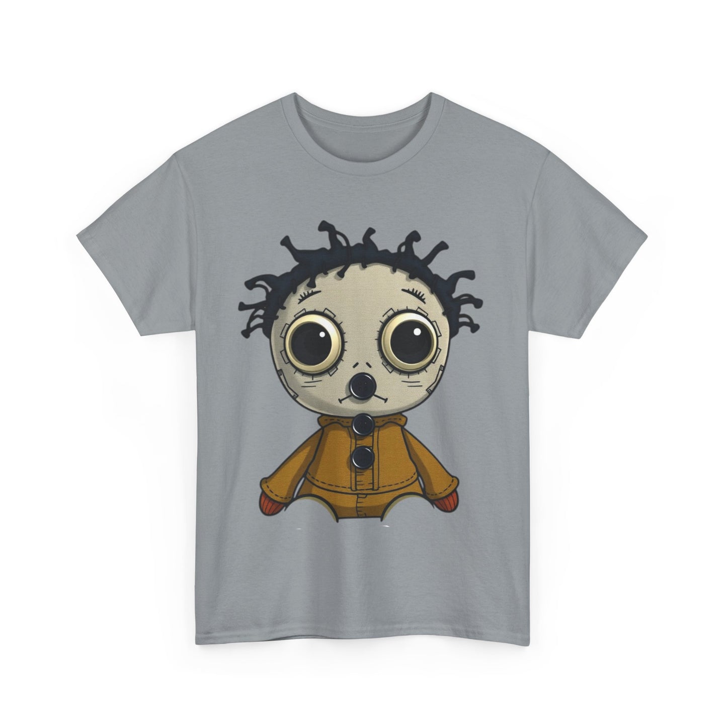 "Button Mouthed Voodoo Doll" Heavy Cotton Tee