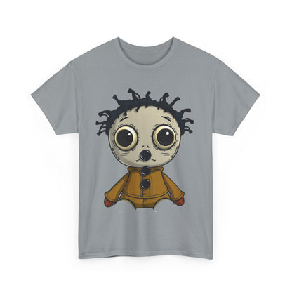 "Button Mouthed Voodoo Doll" Heavy Cotton Tee