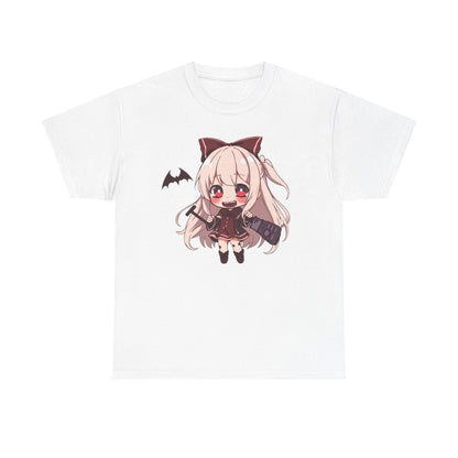 Chibi Vampire Girl Heavy Cotton Tee