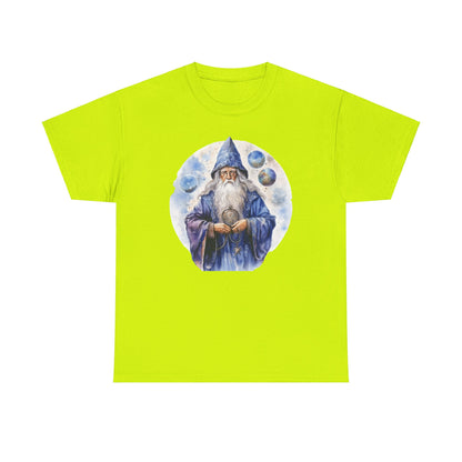 Blue Astrology Wizard Heavy Cotton Tee