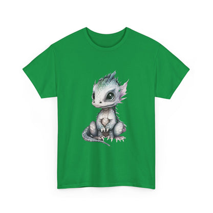 Silver-Green Baby Dragon Heavy Cotton Tee