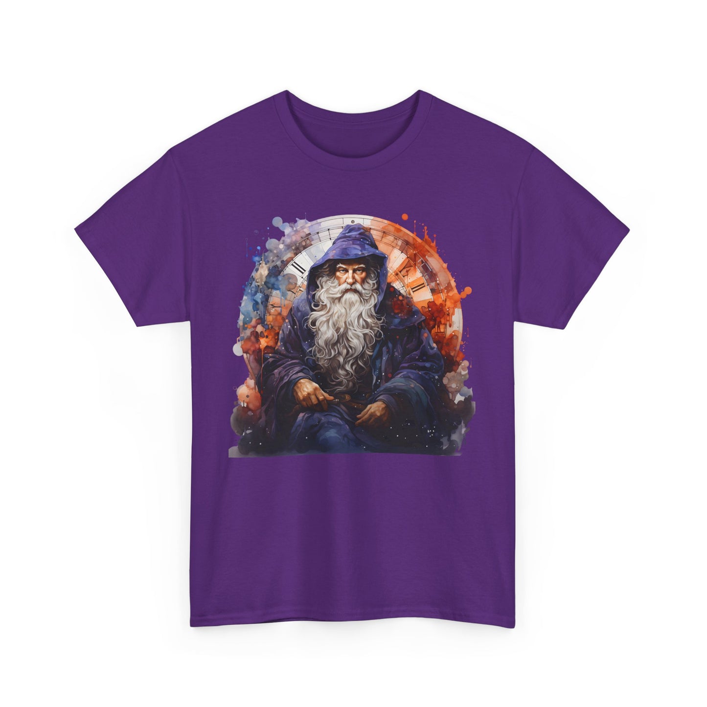 Blue Sitting Time Wizard Heavy Cotton Tee