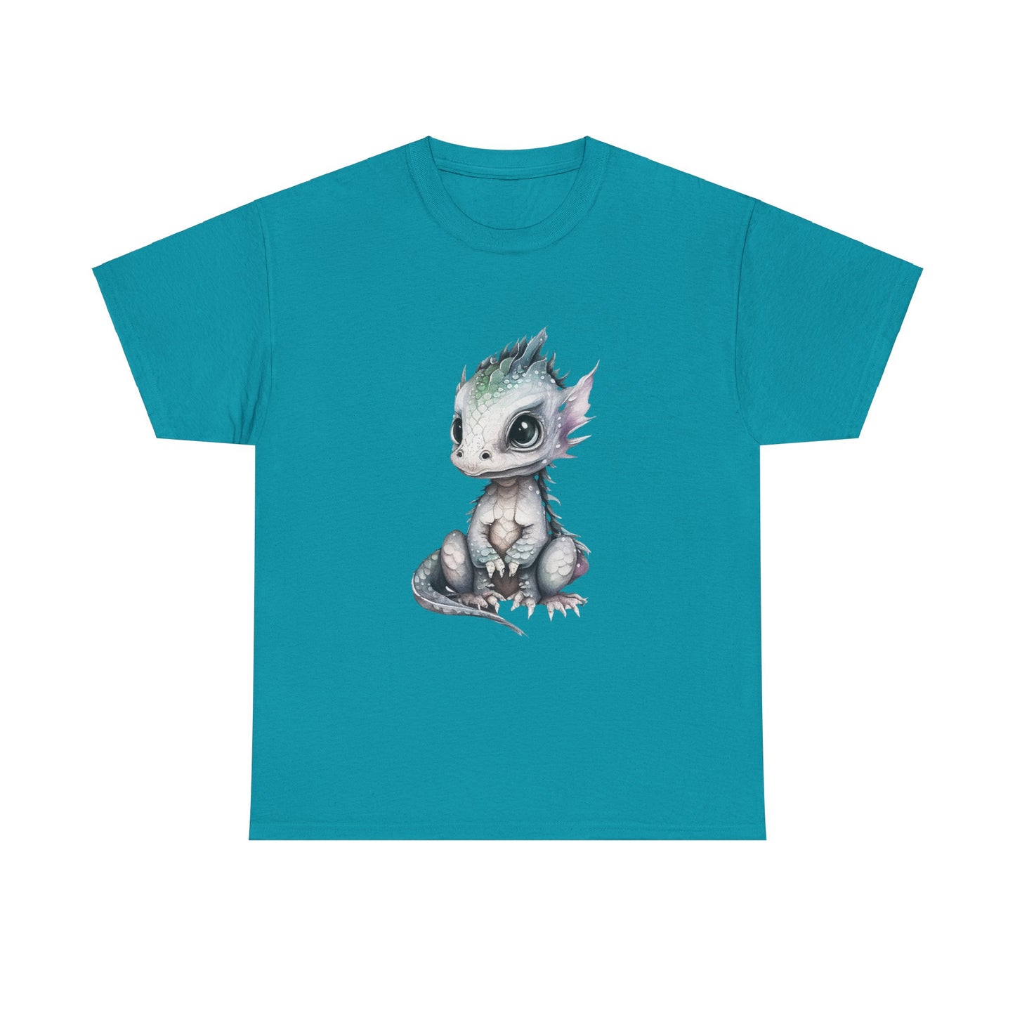 Silver-Green Baby Dragon Heavy Cotton Tee