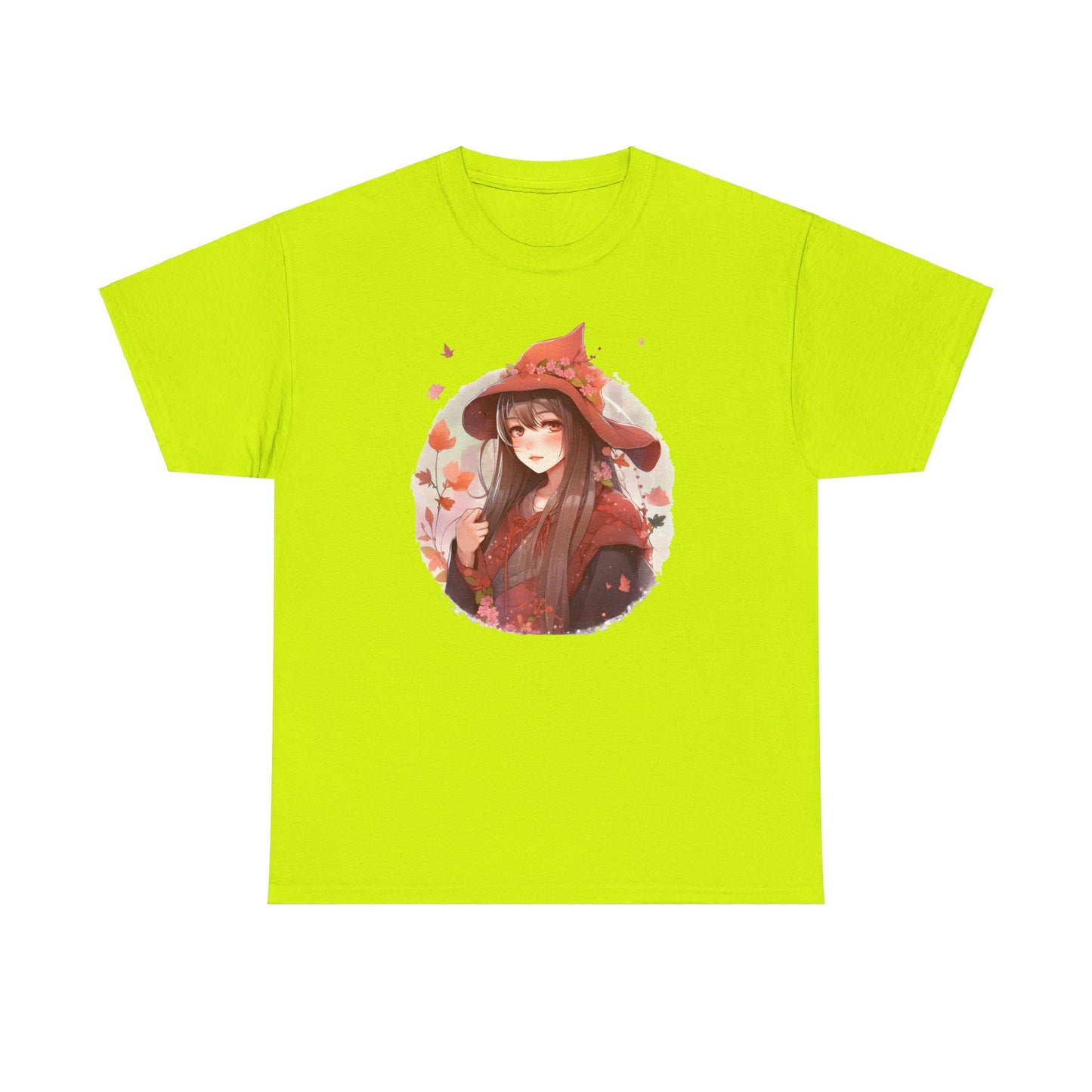 Enchanting Autumn Witch Heavy Cotton Tee