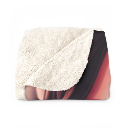 Brown-haired Topless Piercing Brown Eyed Girl Fleece Blanket